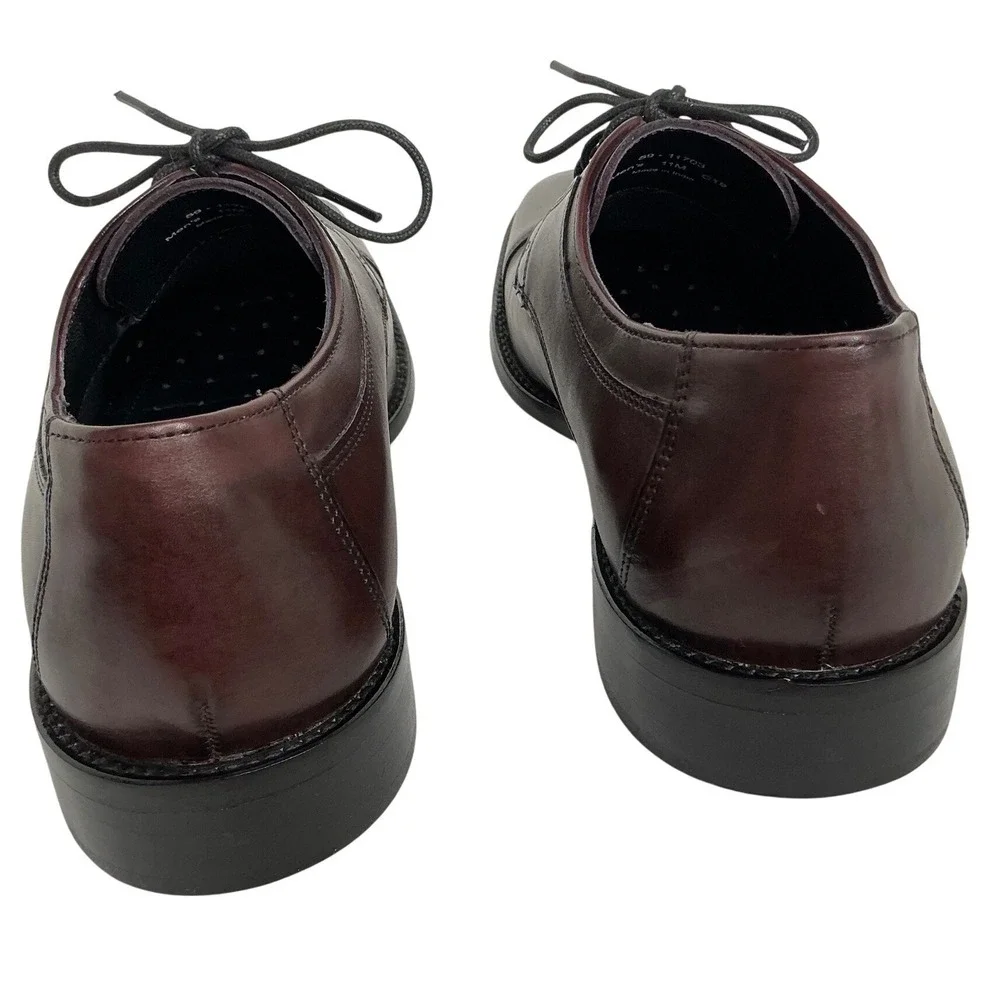 J Murphy Cap Toe Oxford Dress Shoes Mens 11M‎ Burgundy Leather Formal Luxury